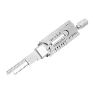 China Iseo R6 SS304 Civilian Lishi 2in1 Lock Picking Tools Car Locksmith Tools Set Electric Bump Key on sale