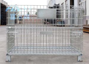 Wire mesh container used in storing goods in warehouse