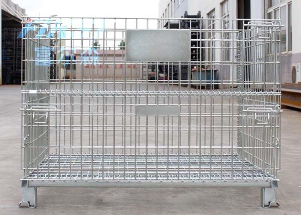 Cheap Wire mesh container used in storing goods in warehouse for sale