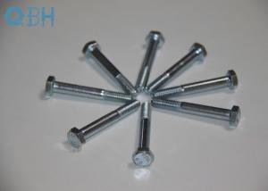 China DIN 931 half thread Hexagon head hex bolts with shank class4.8 class 8.8 class 10.9  ZP YZP BLACK HDG color on sale