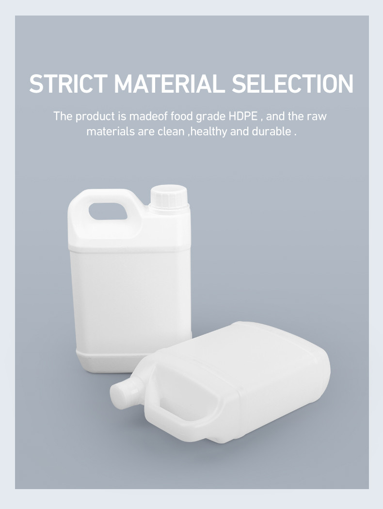 Empty Thickened PE Chemical Plastic Water Bottle With Handle