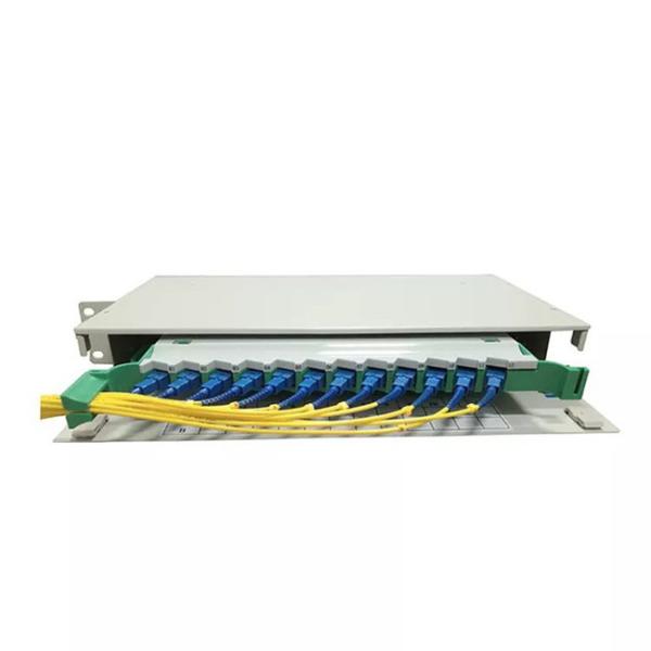 Cheap 1U ODF Patch Panel Rack Mount Distribution Frame 12 Core Fiber Patch Panel SM for sale