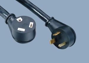 China UL CUL NEMA TT-30P Heavy Duty 30A 125V RV Electrical Plug Adapter Male to Femal Extension American UL Power Cord on sale