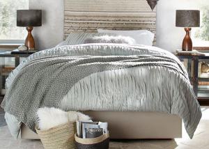 Camille Ruched Solid Modern Bedding Sets Soft 4 Pcs With Different Size