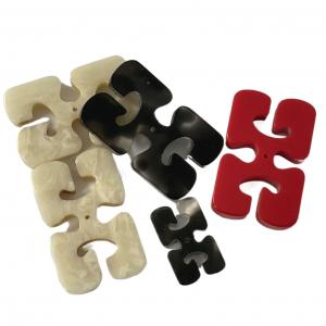 Best 30*19*4mm 1 Hole Rectangle Button With Fake Horn Effect For Diy wholesale