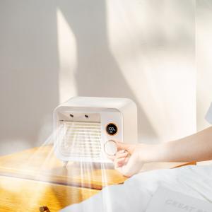 China Best LED Portable Mini Personal Rechargeable Air Conditioner Water Cooling USB Cooler Fan on sale