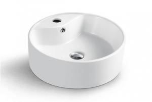 Best Impact Resistant Above Counter White Porcelain Wash Basin For Bathroom wholesale