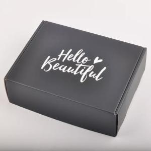 China OEM Colored Corrugated Mailer Boxes Embossing Apparel Packaging Boxes ISO on sale