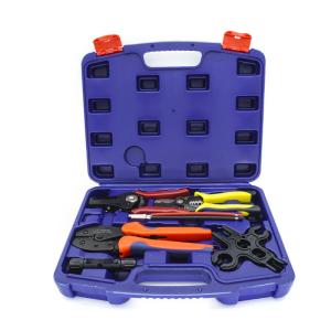 China Carbon Steel Cable Lug Crimping Tool For 14 - 10 AWG Terminals Wire Cutter Stripper on sale