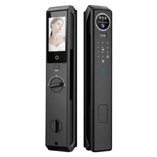 Cheap Tuya Intercom Camera 3D Face Recognition Smart Intelligent Digital Smart Home Door Lock for sale