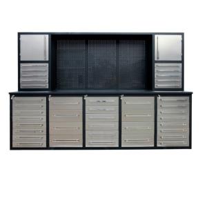 China Power Coated Steel Combination Tool Box Workbench Auto Service Tool Cabinet Workstation on sale