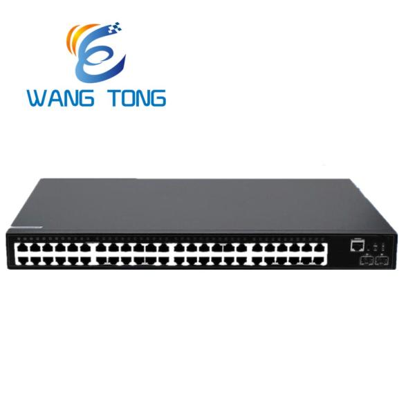 Cheap 48 Port Ethernet Network Switch GE TP +2SFP+ 10G Web Smart SNMP Combo CLI Telnet Console NMS for sale