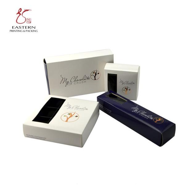 Cheap Custom Printed Foldable Paper Box , Chocolate Boxes With Inserts for sale
