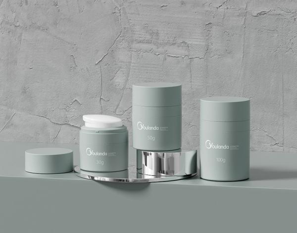 Cheap PP Airless Cream Cosmetic Jars Empty Container For Cream 30ml 50ml 100ml YLD04A for sale