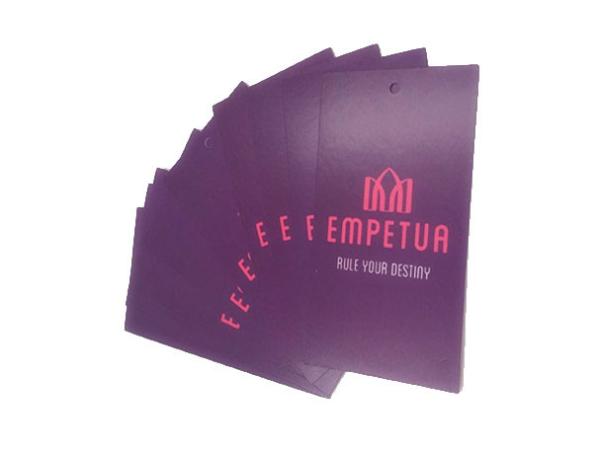 Cheap Garment Custom Printed Hang Tags White Card Paper Printed Both Cards for sale