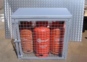 China Compressed Gas Cylinder Cages Gas Canister Storage For Warehouse 800*900*430mm on sale