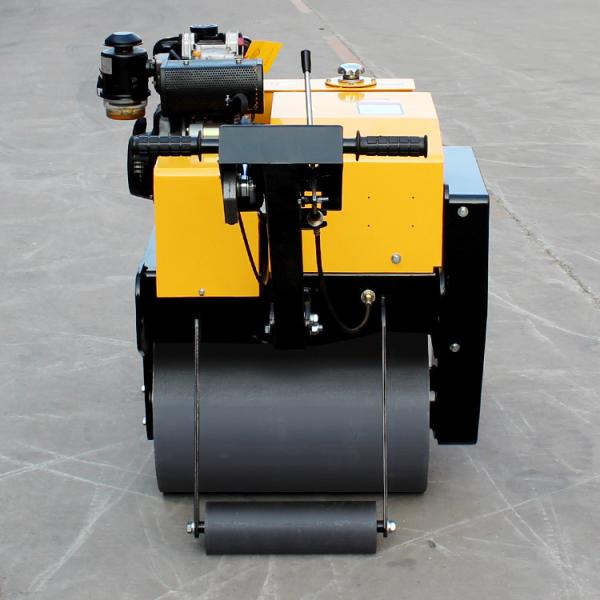 Cheap Walk Behind Single Drum Roller HQ-YL600C Vibratory Road Roller 0.3 Ton with 5.5 KW Power for sale