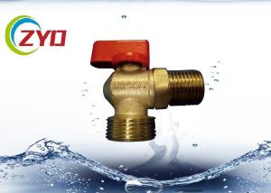 M1 2 M3 4 Nickel Plated Plumbing Angle Valve , Level Side Handle Brass Water Valve