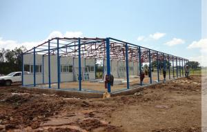 K=1.82m type prefab tiny house used more than 15 years for chicken house