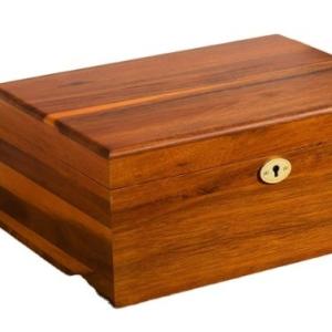 Large Premium  Wooden Box  Smooth stash Box with Hinged Lid Wooden Box with Lock and Key