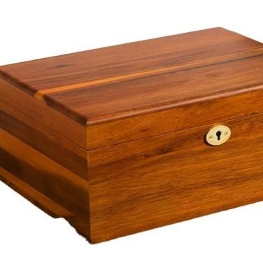 Cheap Large Premium  Wooden Box  Smooth stash Box with Hinged Lid Wooden Box with Lock and Key for sale