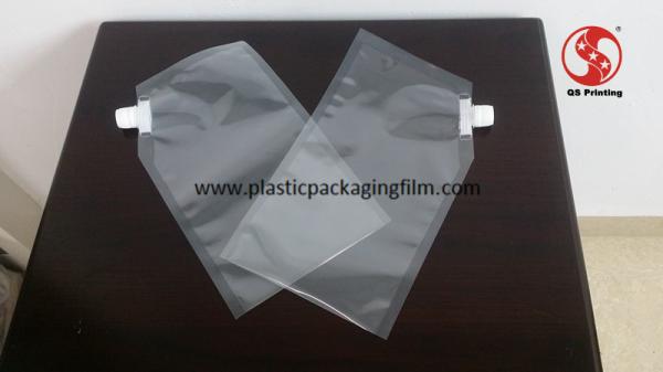 Cheap Clear Resealable Plastic Bags With Spout On Side Customized Size And Printing for sale