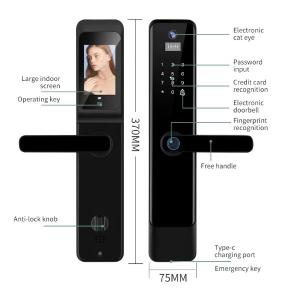 China Fingerprint Security Door Lock Smart Door Lock on sale