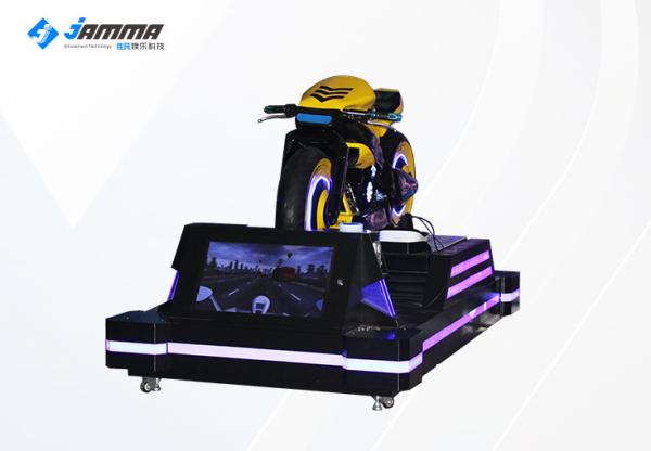 Cheap Virtual Reality 9D Moto Racing Simulator Multiplayer Game With 24" Screen for sale