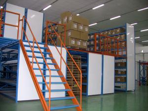 Best Powder Coated Multi Tier Mezzanine Rack Industrial Shelving For Warehouse wholesale
