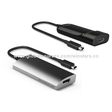 Cheap USB 3.0 Type C Adapter with Displayport, Backward Compatible with QHD and HD Monitors for sale