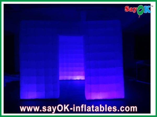 Cheap Photo Booth Decorations One Door Inflatable Photo Booth 210D Oxford Cloth L4 X W4 X H3m for sale