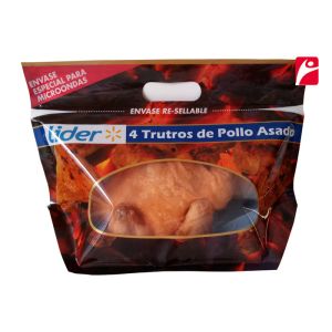 Best Laminated NY / AL / PE Roast Chicken Plastic Zipper Pouch / Standing Bottom Gusset Bags wholesale