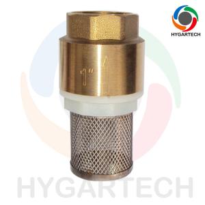 Brass Pump Suction Check Valve With Stainless Steel Strainer