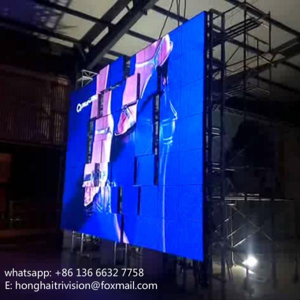 Cheap stage elegant backdrop led display big format bumping led wall for sale