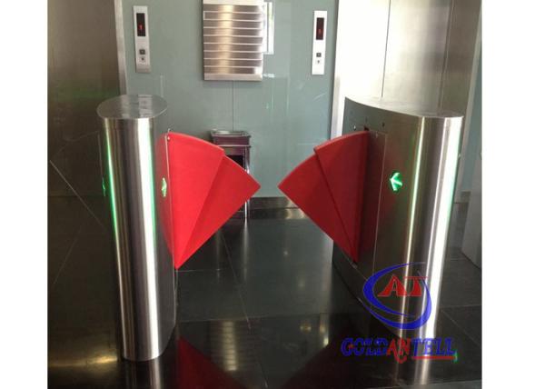 Cheap 90CM width Sliding Card Double Wing access control barriers with automatic sensor for sale