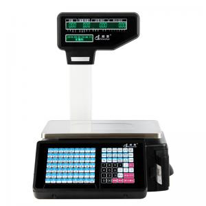 China Accurate Electronic Digital Weighing Scale / Price Computing Scale With Label Printer on sale