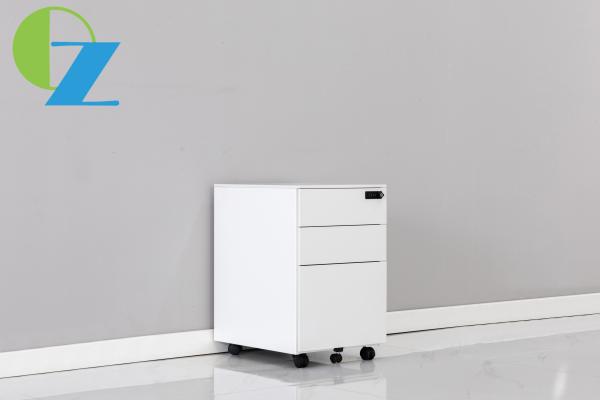 Cheap Customized 3 Drawer Under Desk File Cabinet Side Handle With Password Key for sale