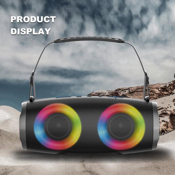 Cheap Aux In RGB Light Bluetooth Speaker With 100Hz 18KHz Frequency Response for sale