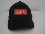 Scrolling LED text message display cap 6 color light