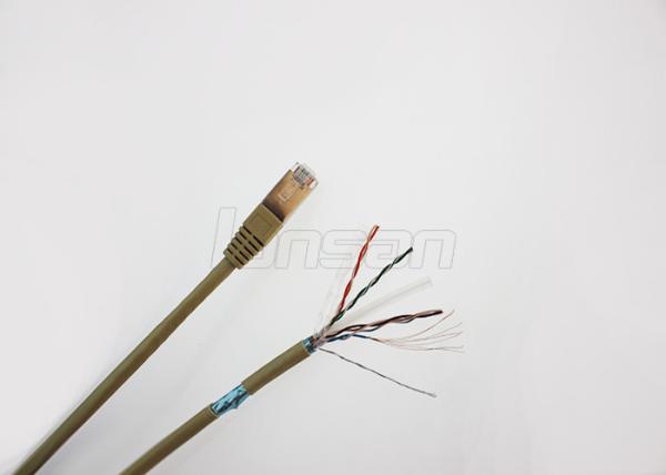 Cheap High Security Cat6 Shielded Patch Cable Iron Housing Connector For Computer Networks for sale