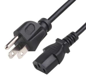 China USA 3 Pin NEMA 5-15P Plug to IEC 320 C13 Power Cords Set 1.8M 3 Pin Plug UL Power Cable on sale