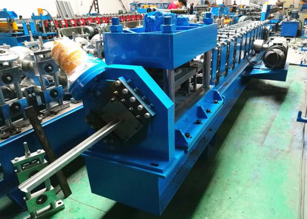 Cheap 2" 3" Garage Door Guide Rail Roll Former PLC Controlled With Bending Machine for sale