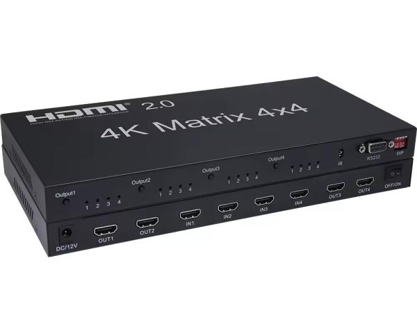 Cheap hdmi 4x2 matrix switcher with audio extraction for sale