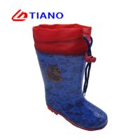 China Girl'S EVA Foam Print Lining 25-33 PVC Rain Boots for sale