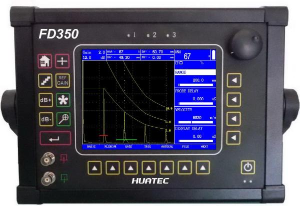 Cheap Portable Flaw Detector Ultrasonic Big Display with Color TFT LCD 640 X 480 pixels FD350 for sale