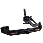Best Jimny Leopard rear bumper with spare tire rack 4x4 Tail Bumper for Jimny auto steel bumper wholesale