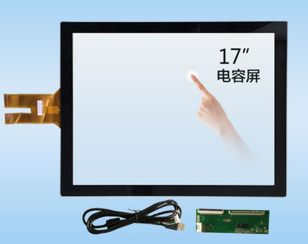 Cheap 17 Inch 10 Point Projected Capacitive Touch Screen G + G With USB Interface for sale