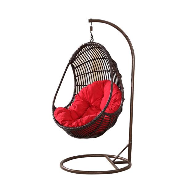 Cheap 550mm Width Rattan Swing Chair With Stand for sale