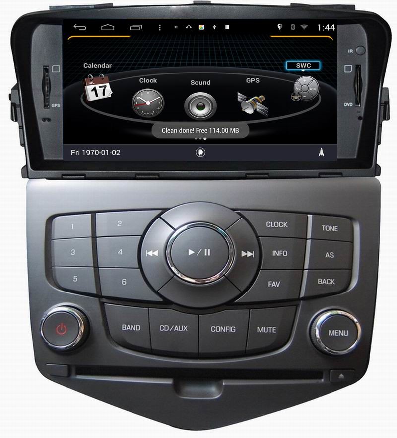ouchuangbo auto radio s160 dvd player for Chevrolet Cruze with Build-in WIFI android 4.4 system