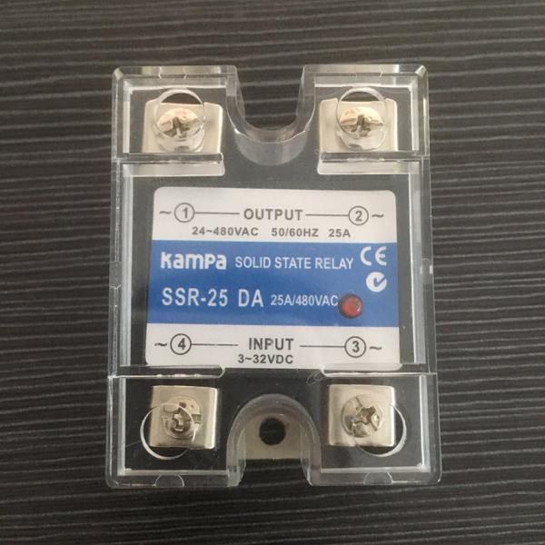Cheap DC To AC 25A SSR (SSR-25DA) / Solid State Relay Single Phase SSR 25A Input 3-32VDC control Output 24-480VAC Relay(SSR-DA) for sale